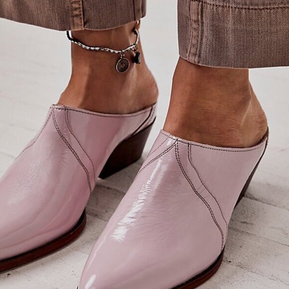 Free People New Frontier Western Mule. NEW. Size 38. Color: Orchid - Picture 2 of 7